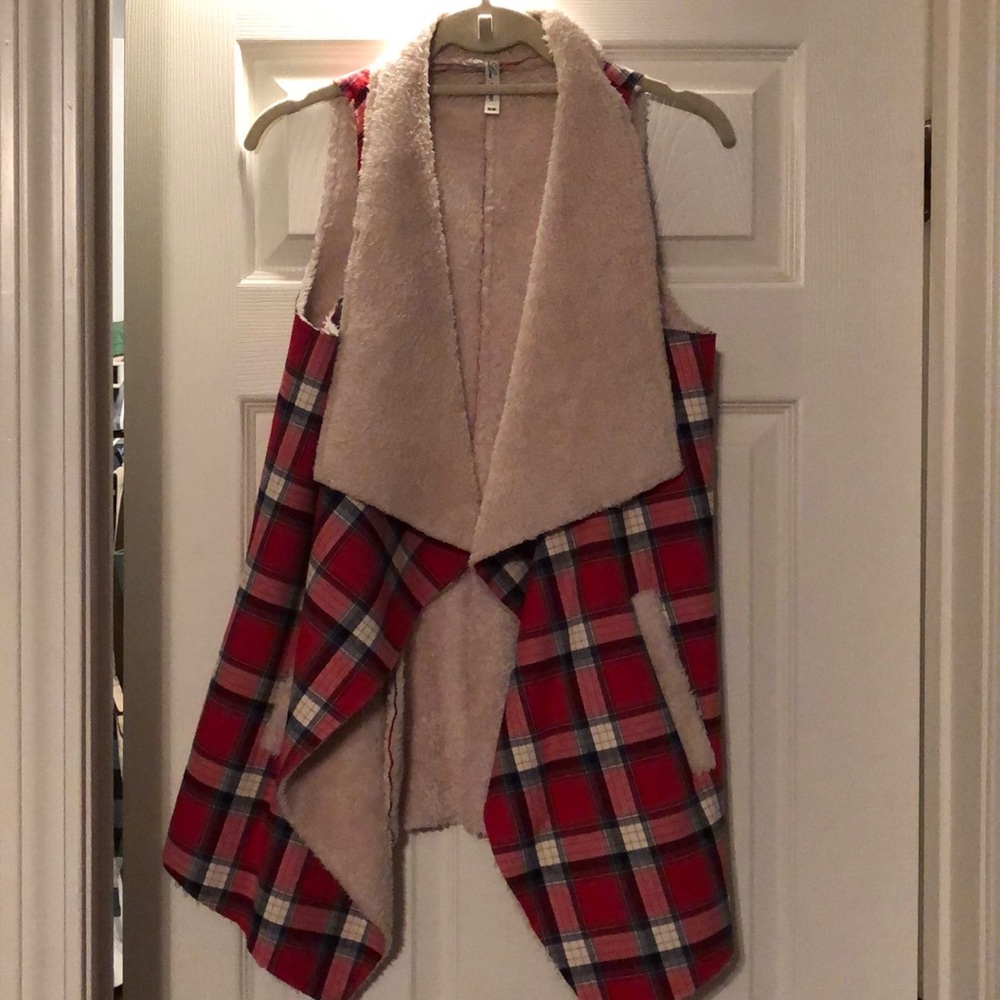 Boutique Plaid Vest